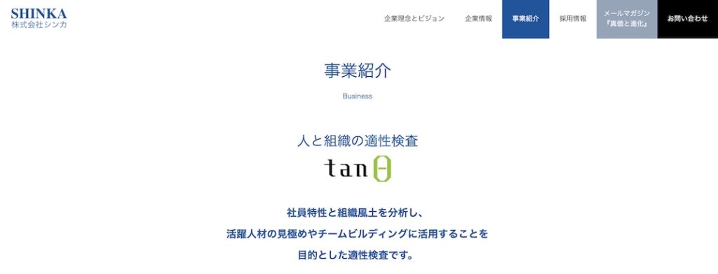tanθ