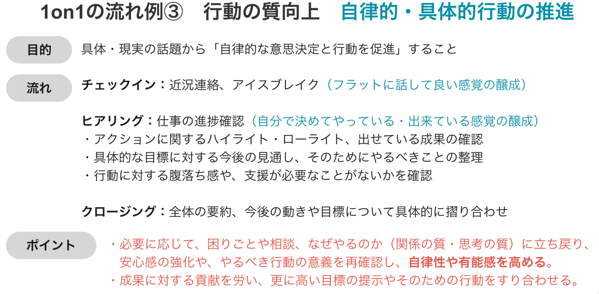 1on1の流れ_行動の質向上