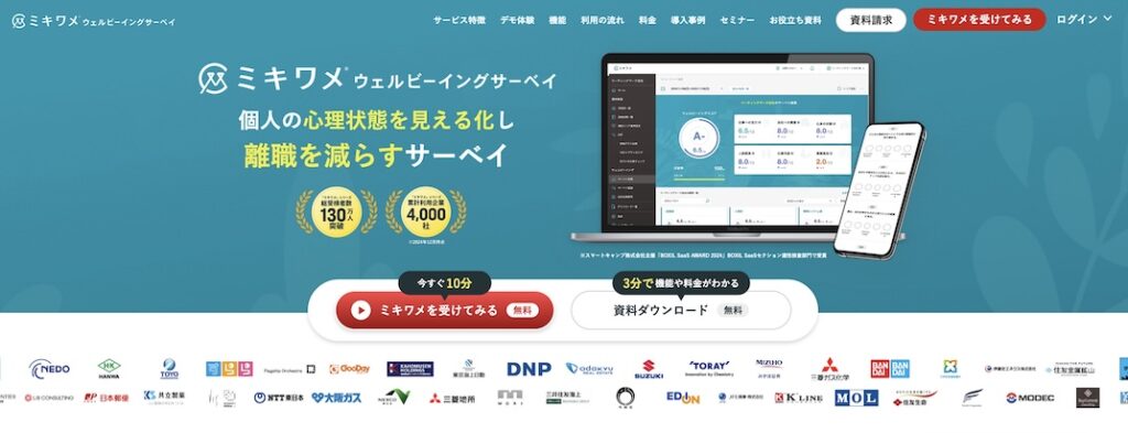 ミキワメ_ウェルビーイングサーベイ