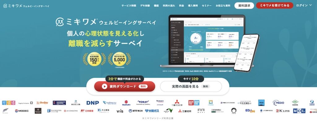 ミキワメ_ウェルビーイングサーベイ